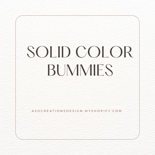 Bummies- Solid Color