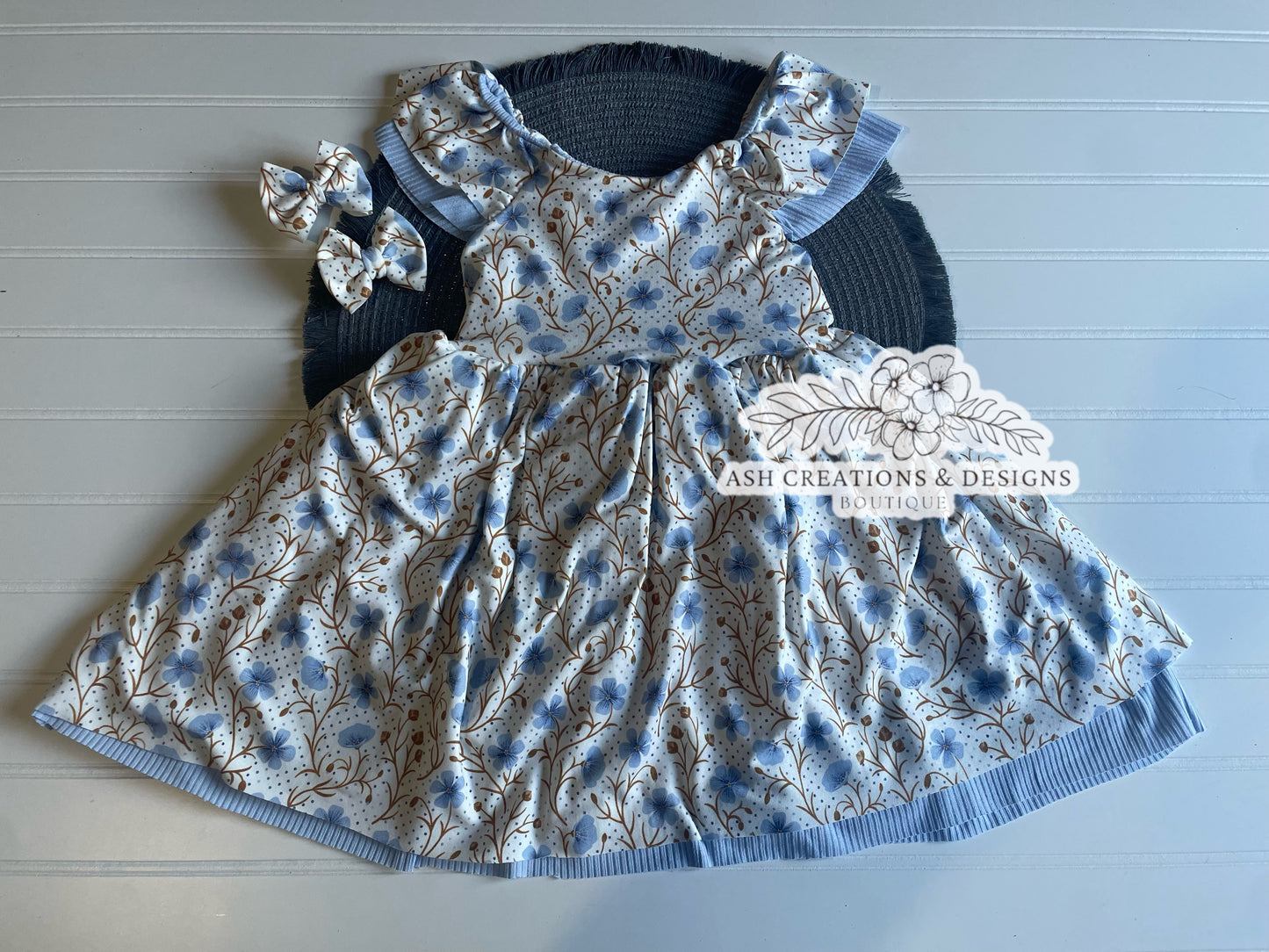 Katy Dress Double Layers (6-14) - Custom