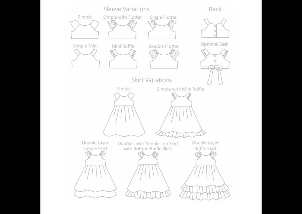 Katy Dress Single Layer (12m-5t) - Custom