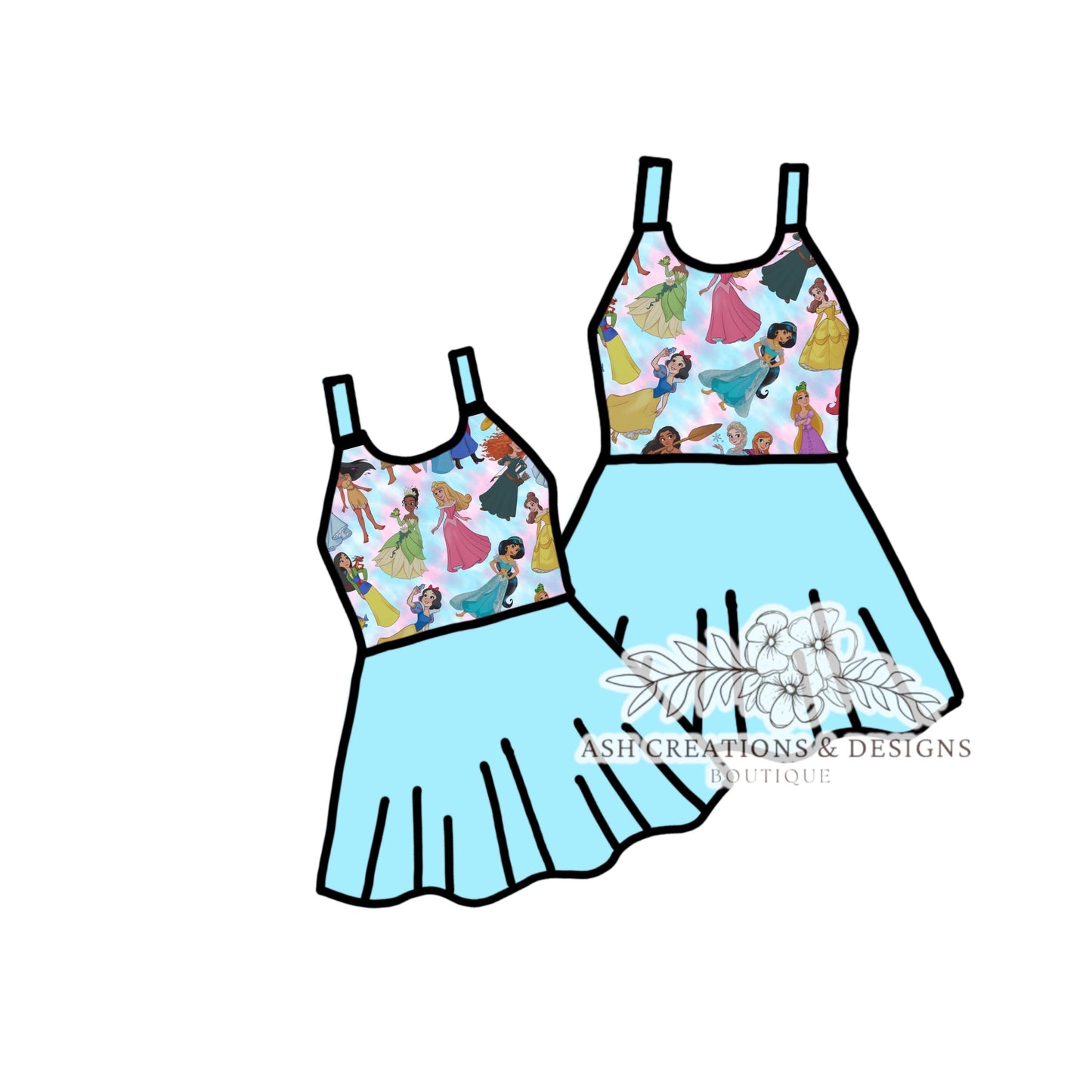 Princess Blue Version Salerno Dress- Adult Size Only Preorder