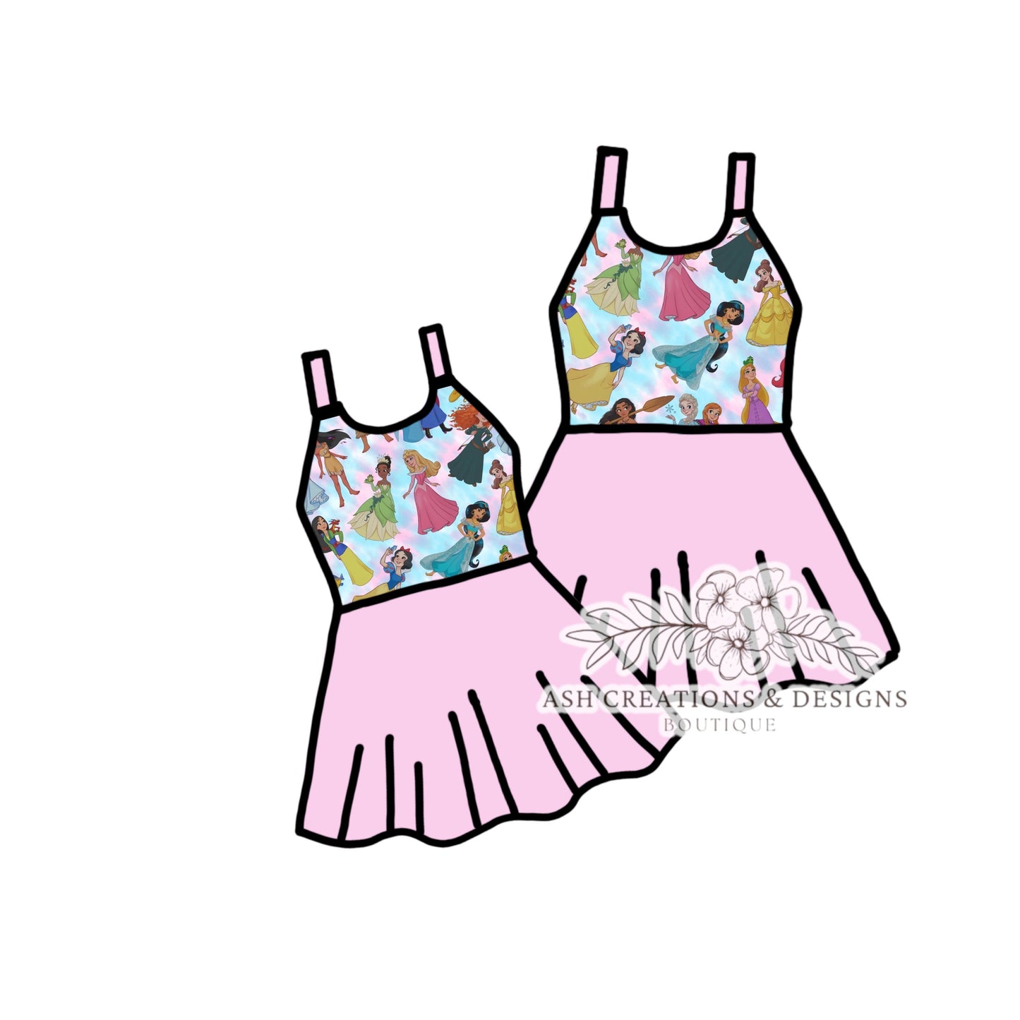 Princess Pink Version Salerno Dress- Preorder Kid Only