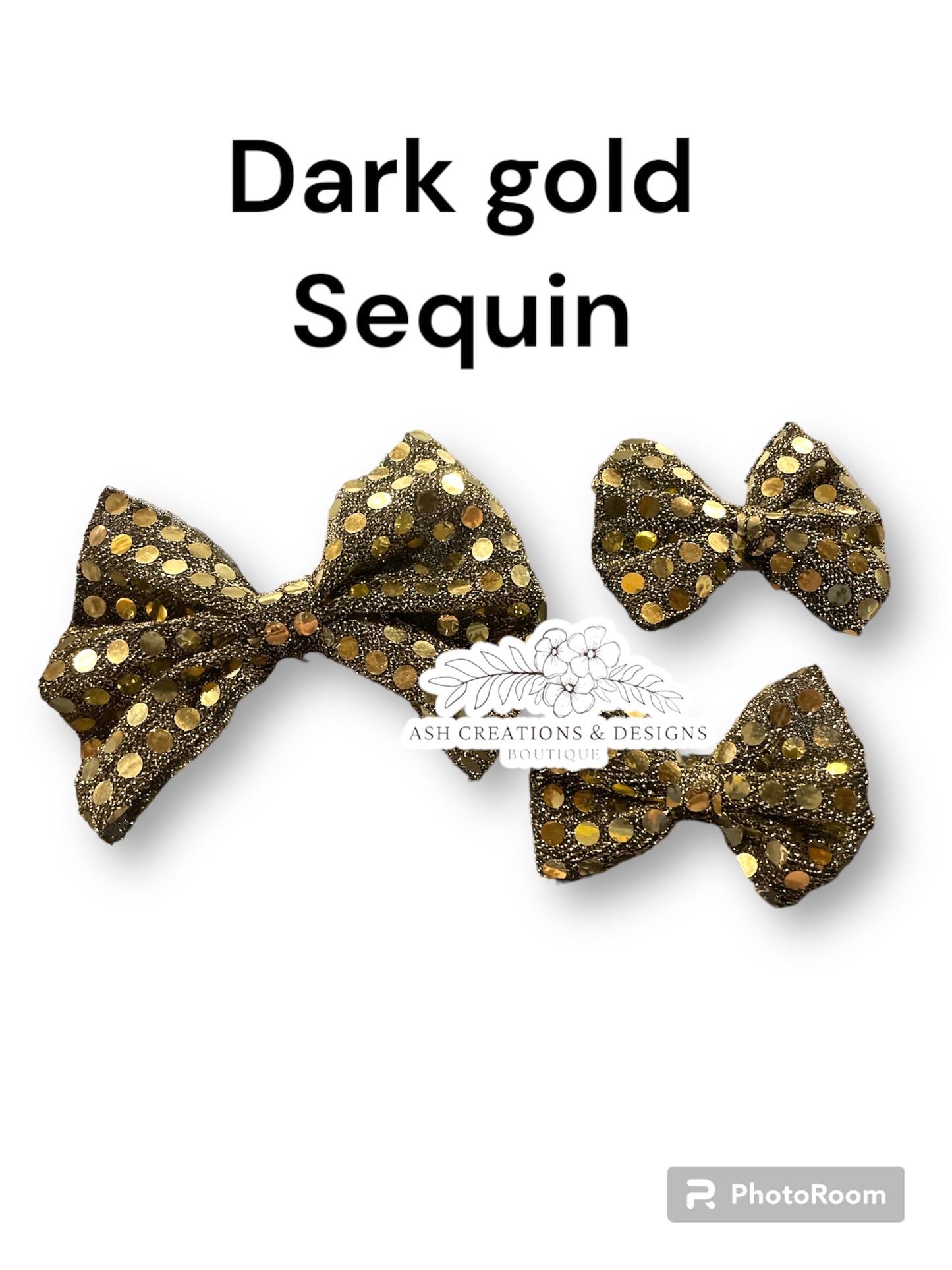 Dark Gold  Sequins