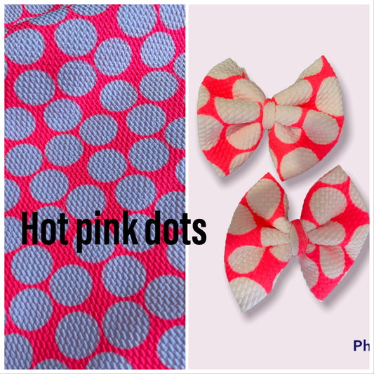 Hot pink dots