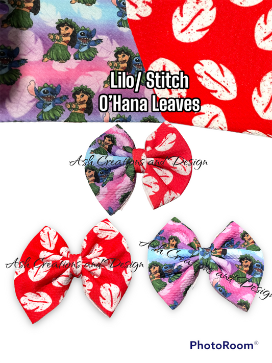 Lilo/ stitch and o’hana bow