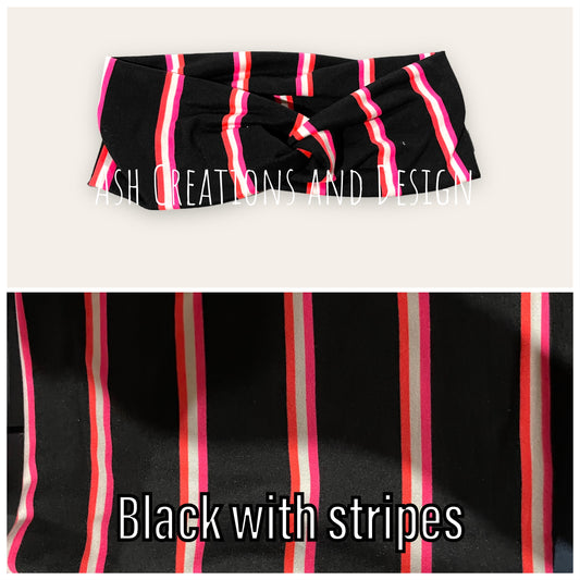 Black with stripes