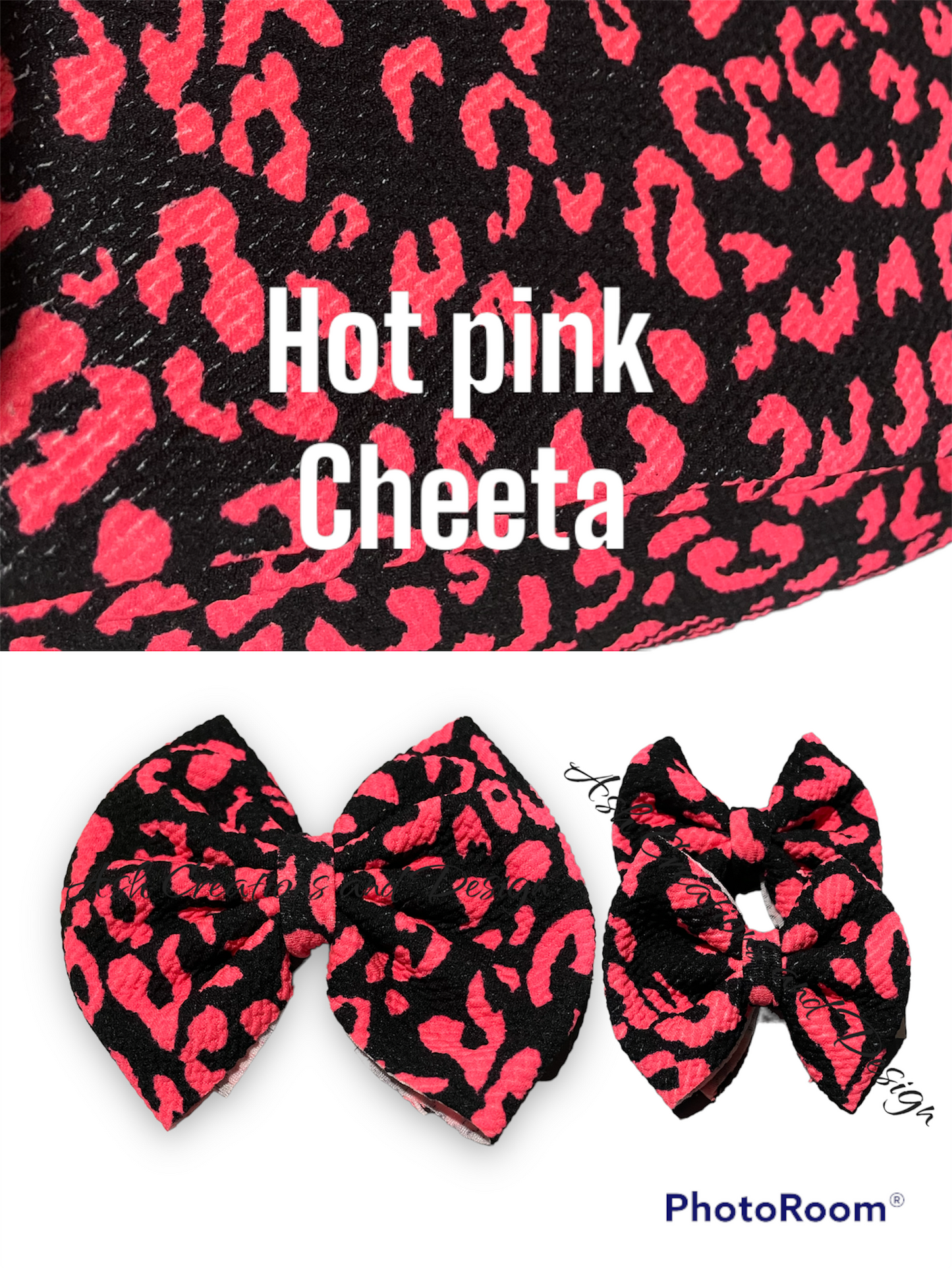 Hot pink Cheeta