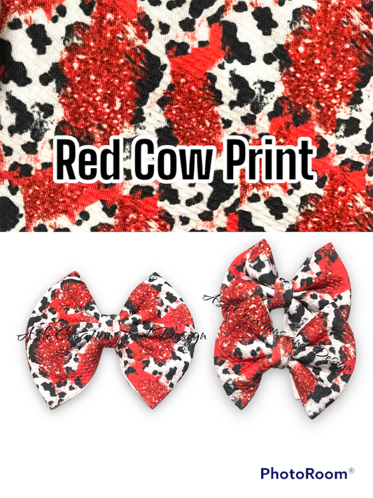 Red cow print
